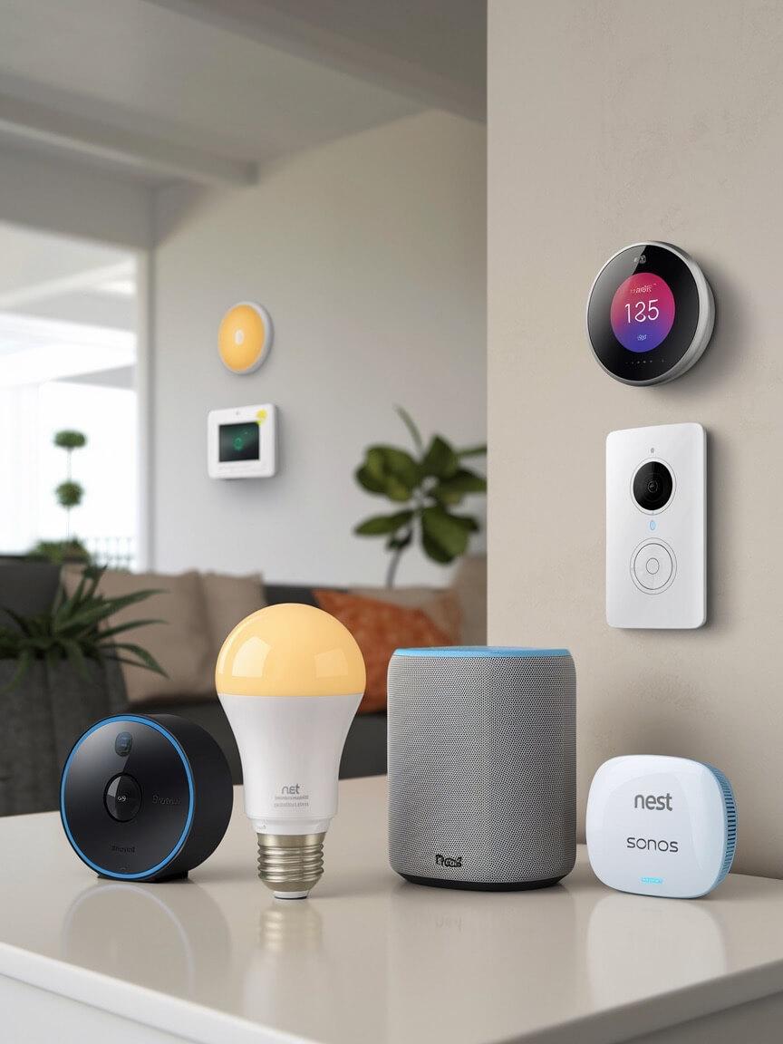 Smart Home Steuerung auf einem Tablet